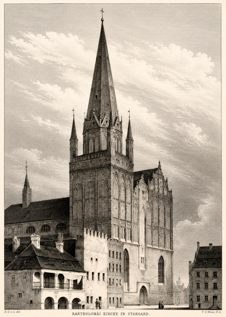 Franz Kugler, Pommersche Kunstgeschichte, Frontispis, DP, źródło: https://digi.ub.uni-heidelberg.de/diglit/kugler1840a