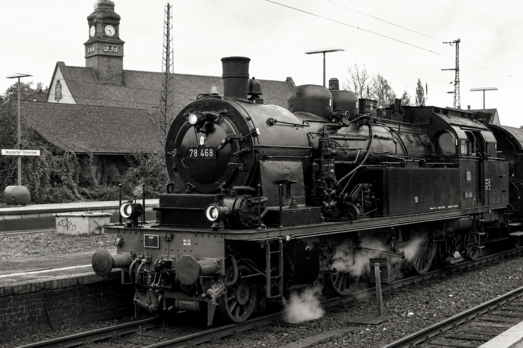 Lokomotywa serii T18 (znana również jako BR 78, fot.: wwwuppertal, źródło: https://www.flickr.com/photos/54788366@N00/4061176366/, CC BY 2.0